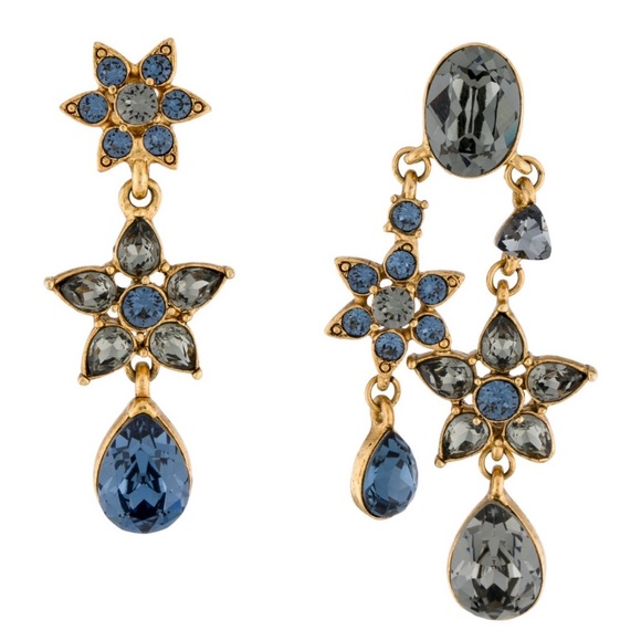Oscar de la Renta
Crystal Flower Clip-On Drop Earrings - Picture 2 of 3
